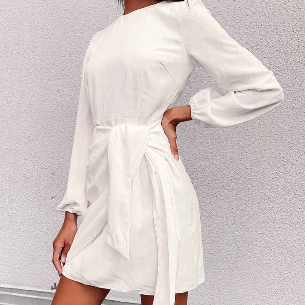 Classy White Comfortable Dress- Perfect for Brides